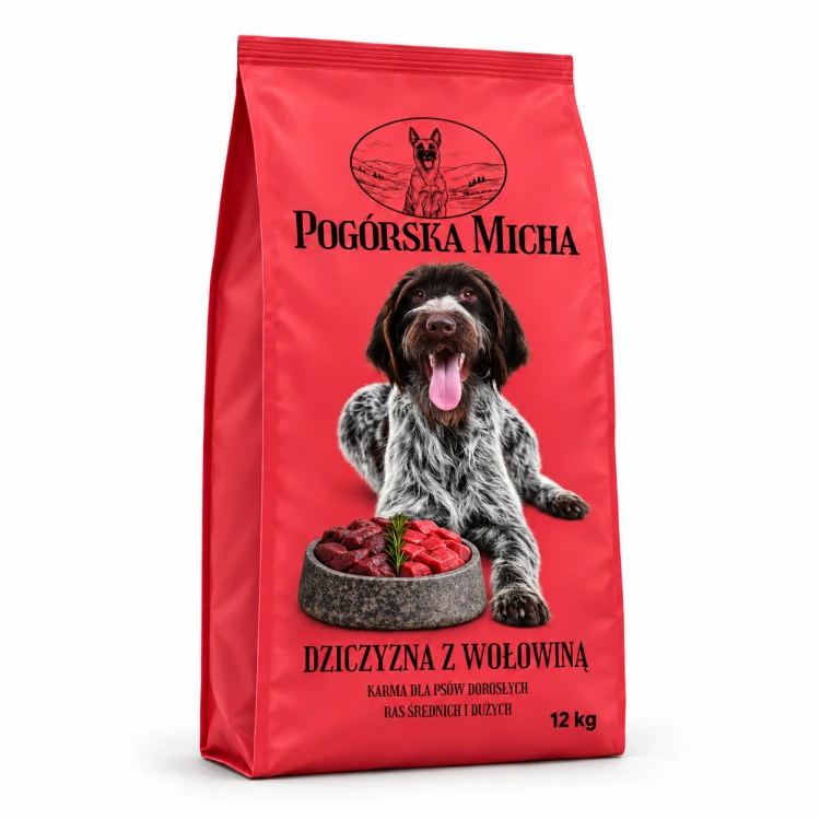 Czerwona karma dla psów POGÓRSKA MICHA.png